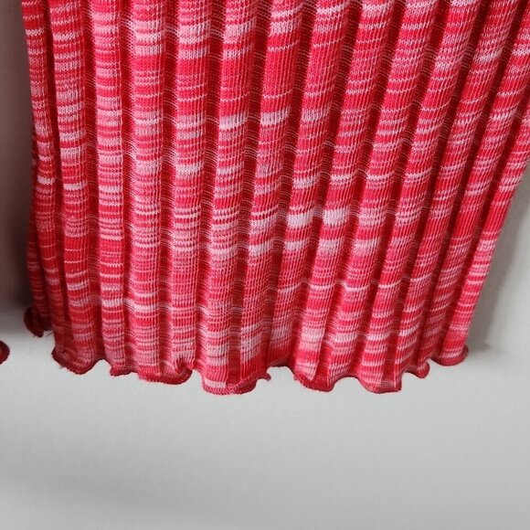 ZARA | Rib Texture Pink Pull On Pants Size Small - Picture 4 of 5